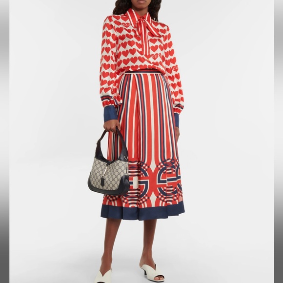 GUCCI JACKIE 1961 LEATHER SHOULDER CROSSBODY BAG - Picture 5 of 10